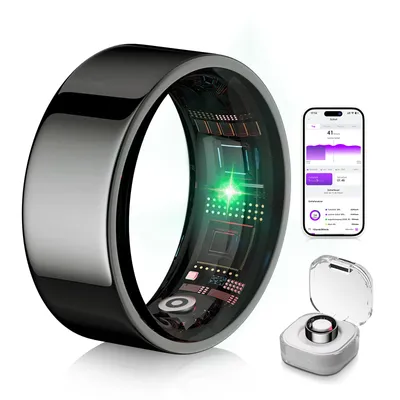 MSDQQTIY Smart Ring 6.0 Black 10#