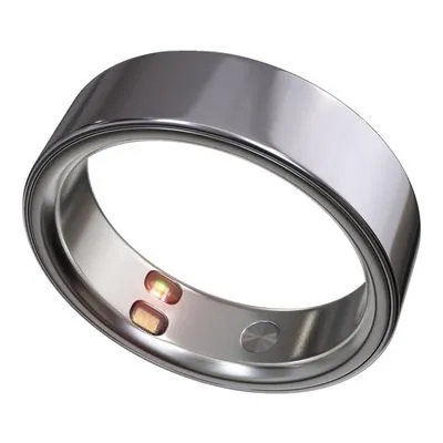 ELENVA Smart Ring Health Tracker 6.5 Arctic Silver