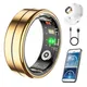 FKGZJF Fit Smart Health Ring - Gold (Size 8)