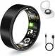 FKGZJF Smart Health Ring - Black, Size 8