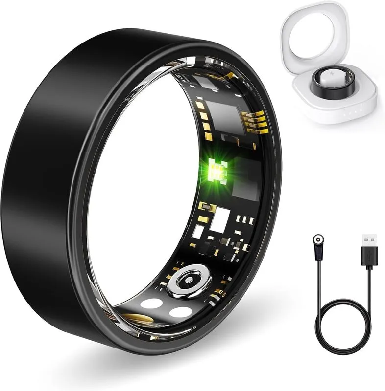 FKGZJF Smart Health Ring in Black