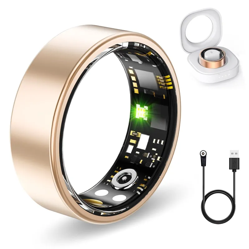 FKGZJF Smart Ring Gold 14#
