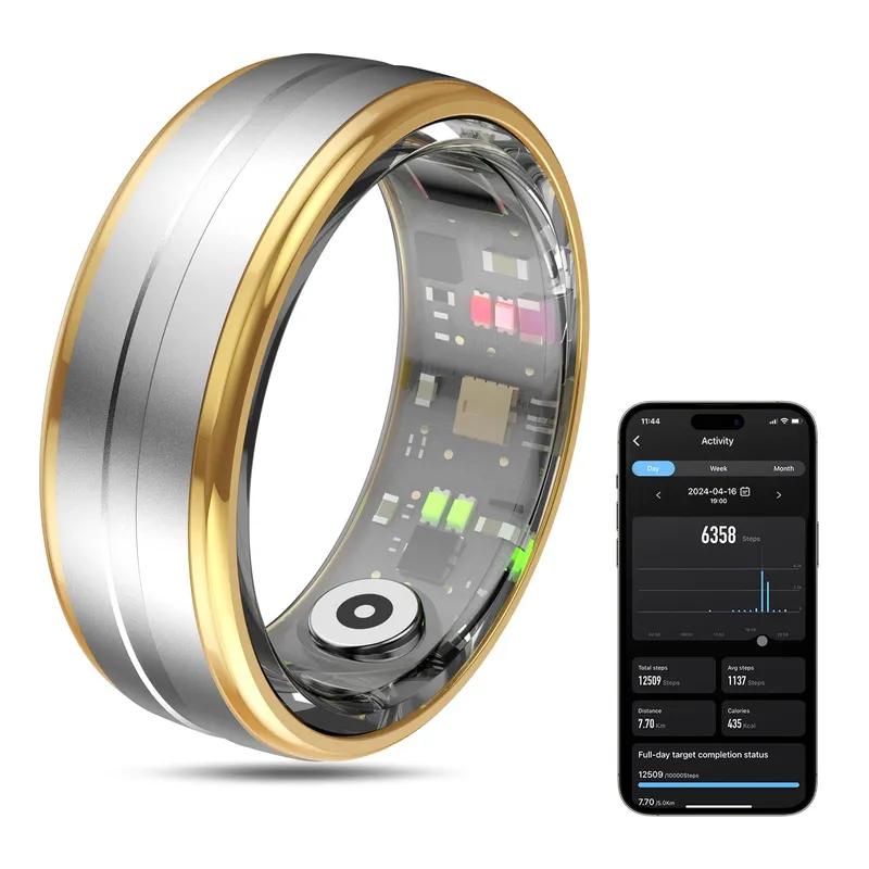 MagLoop Smart Ring Health Tracker Size 8 Silver