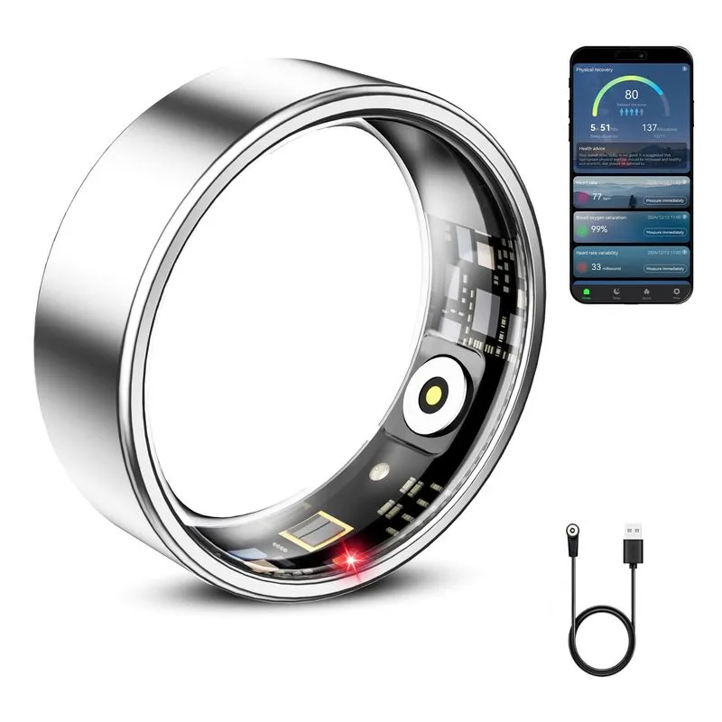Mirlray Smart Ring Silver Size 9