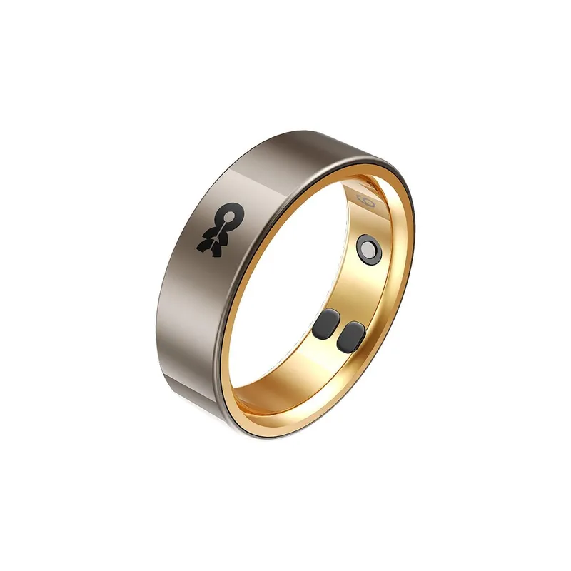 MOMAX 1-Sense Soul Smart Ring, Rose Gold (Size 8)