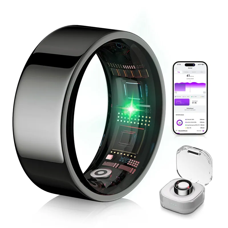 MSDQQTIY Smart Ring 6.0 Black 10#