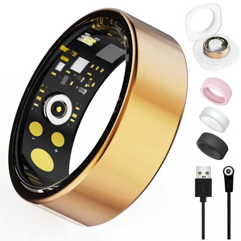 Oucscru Smart Health Ring 12# Rose Gold