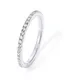 PAVOI 14K Gold Plated Stackable Eternity Ring - Size 8