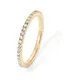 PAVOI 14K Gold Plated Stackable Eternity Ring - Size 7