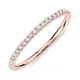 PAVOI 14K Gold Vermeil Stackable Ring - Rose Gold, Size 7