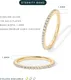 PAVOI 14K Rose Gold Plated Stackable Eternity Ring - Size 7 3