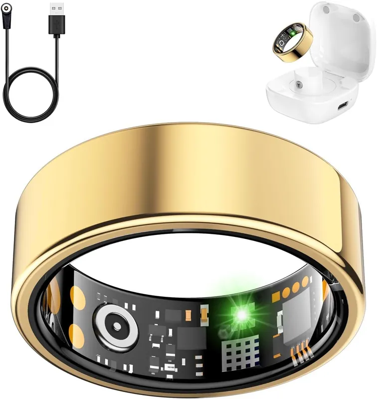 REWSX Smart Health Ring Gold 9#