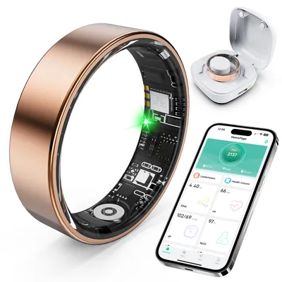 SARUNN ER Smart Ring Rose Gold Size 7