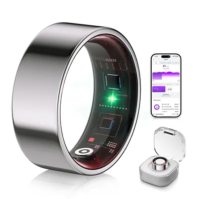 MSDQQTIY Smart Ring 6.0 Silver 10#