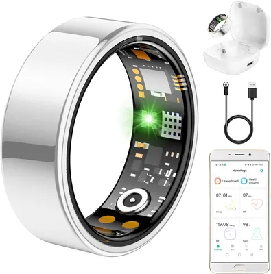 Tiantianka Smart Health Ring 12# Silver