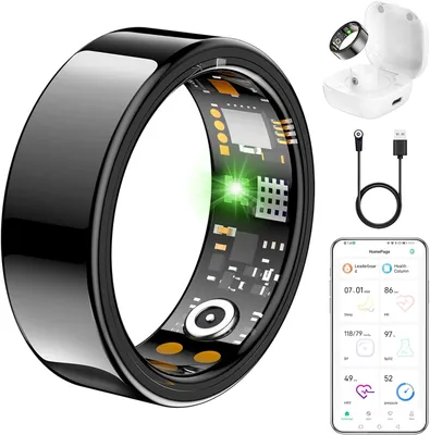 Tiantianka Smart Health Ring 10# (Black)