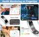 uaue Smart Health Ring - Size 9, Silver 2
