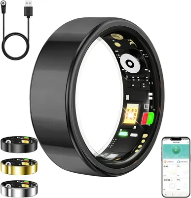 ZBNMY Smart Ring Fitness Tracker - Size 8